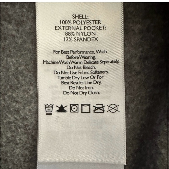 Eddie Bauer First Ascent Fleece Sweater Gorpcore Knit Jacket, Gray, Size M/P - Picture 15 of 16